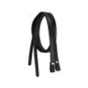 Tough 1 Royal King Double-Stitched Leather Split Reins - Black view 1