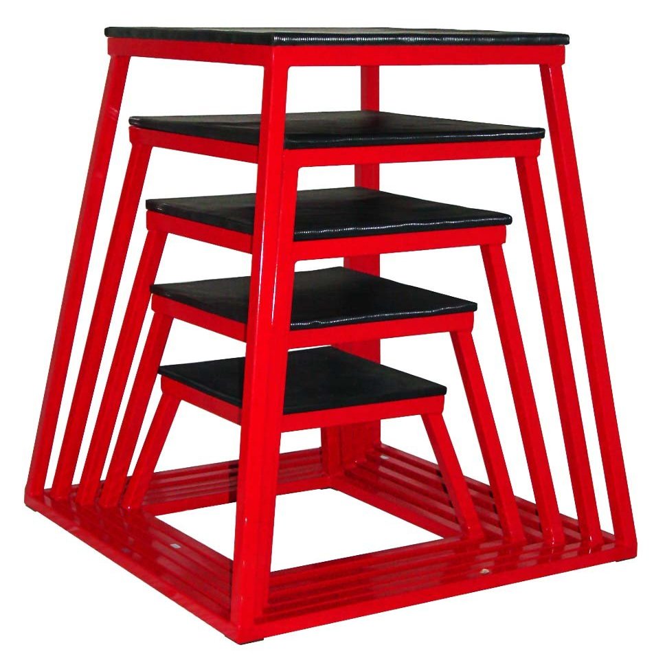 Ader Plyometric Platform Box Set - 12", 18", 24", 30", 36", 42" Red