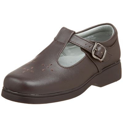 JOSMO Kids' 6096G T-Strap Shoe,Brown,2 M US Little Kid