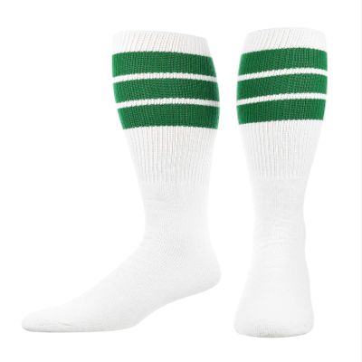 TCK Retro 3 Stripe Tube Socks (Kelly Green, Small)