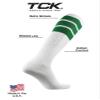 TCK Retro 3 Stripe Tube Socks (Kelly Green, Small) view 4