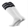 TCK Retro 3 Stripe Tube Socks (Black, Small) view 2