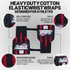 Schiek Sports Model 1124 Heavy Duty 24" Wrist Wraps - Black/Red view 2