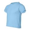 Rabbit Skins 5.5 oz Little Kid Short-Sleeve T-Shirt, 2T, Light Blue view 3