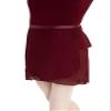 Capezio Georgette Wrap Skirt - Size Medium/Large, Burgundy view 2