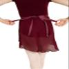 Capezio Georgette Wrap Skirt - Size Medium/Large, Burgundy view 4
