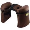 TrailMax Large Horn Saddle Bags; Horn Saddle Bags for Horses; Trail Riding Saddle Bags for Western & Endurance Saddles; Double-Stitched, 600-Denier Poly Saddle Bags; Brown view 2
