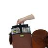 TrailMax Large Horn Saddle Bags; Horn Saddle Bags for Horses; Trail Riding Saddle Bags for Western & Endurance Saddles; Double-Stitched, 600-Denier Poly Saddle Bags; Brown view 3