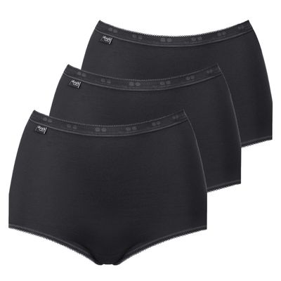 Sloggi 1 x Basic+ Cotton Rich Maxi Brief Black 20