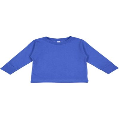 RABBIT SKINS Toddler 100% Cotton Jersey Long Sleeve Tee (Royal, 4 Toddler)