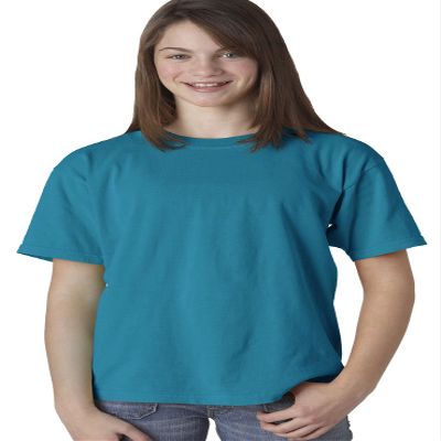 Comfort Colors C9018 Youth Ringspun T Shirt. - Royal Caribe - XL