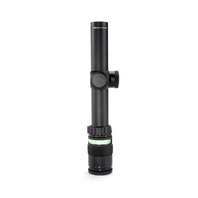 Trijicon 200054 AccuPoint 1-4 x 24mm Obj 97.5-24.2 ft @ 100 yds FOV 30mm Tube Black German #4 Crosshair Green Dot