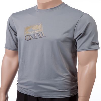 O'Neill Skins Short Sleeve Rash Tee (Metal , XX-Large)