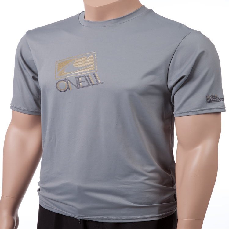 O'Neill Skins Short Sleeve Rash Tee (Metal , XX-Large)