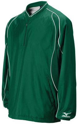 Mizuno Boy's Prestige G2 Long Sleeve Batting Jersey, Forest, Large