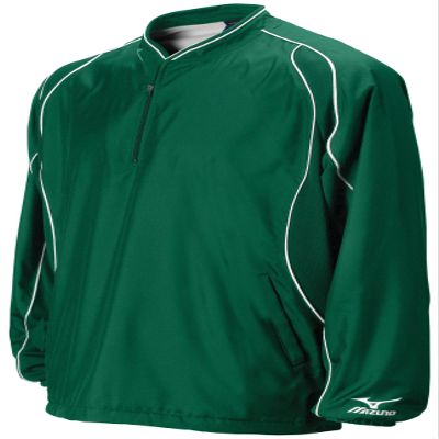 Mizuno Boy's Prestige G2 Long Sleeve Batting Jersey, Forest, X-Large