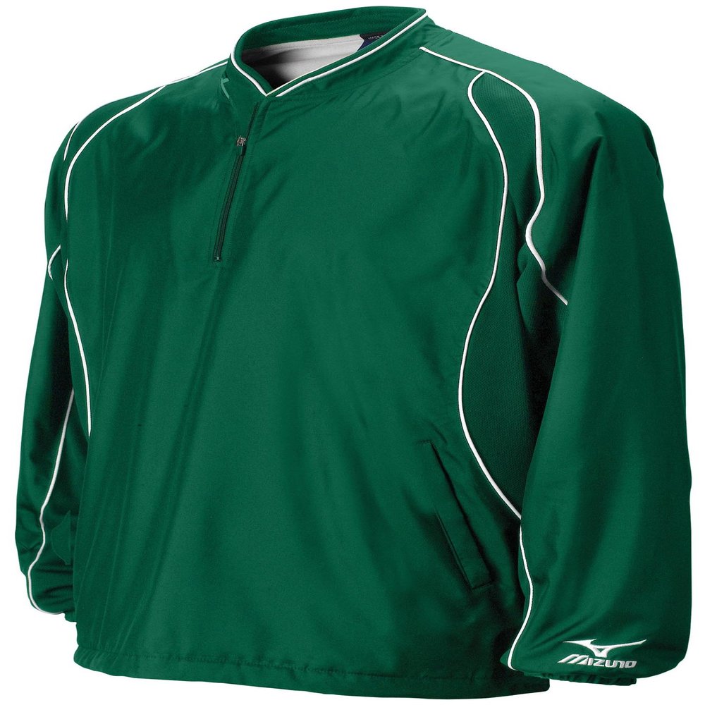 Mizuno Boy's Prestige G2 Long Sleeve Batting Jersey, Forest, X-Large