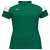 Mizuno Women's Techno Volley II Short Sleeve Volleyball Jersey, Forest-White, XX-Large view 1