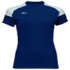 Mizuno Women's Techno Volley II Short Sleeve Volleyball Jersey, Navy-White, X-Large view 1