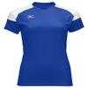 Mizuno Women's Techno Volley II Short Sleeve Volleyball Jersey, Royal-White, X-Small view 1