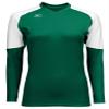 Mizuno Women's Techno Volley II Long Sleeve Volleyball Jersey, Forest-White, Small view 1