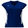 Mizuno Women's Classic Cap Sleeve Volleyball Jersey, Navy-White, Medium view 1