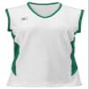 Mizuno Women's Classic Sleeveless Volleyball Jersey, White-Forest, XX-Large view 1