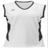 Mizuno Women's Classic Sleeveless Volleyball Jersey, White-Black, XX-Large view 1
