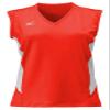 Mizuno Women's Classic Sleeveless Volleyball Jersey, Red-White, Medium view 1