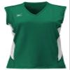 Mizuno Women's Classic Sleeveless Volleyball Jersey, Forest-White, XX-Small view 1