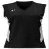 Mizuno Women's Classic Sleeveless Volleyball Jersey, Black-White, XX-Small view 1
