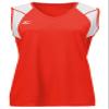 Mizuno Women's Performance Sleeveless Volleyball Jersey, Red-White, X-Small view 1