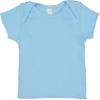 RABBIT SKINS, Baby Soft Lap Shoulder Short Sleeve T-Shirt, Light Blue, Newborn view 1