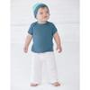 RABBIT SKINS, Baby Soft Lap Shoulder Short Sleeve T-Shirt, Light Blue, Newborn view 2