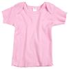 Rabbit Skins Baby 5 Oz. Baby Rib Lap Shoulder T-Shirt (R3400)- Pink,18 Months view 1
