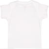 RABBIT SKINS, Baby Soft Lap Shoulder Short Sleeve T-Shirt, White, 12 Months view 3