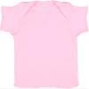 RABBIT SKINS, Baby Soft Lap Shoulder Short Sleeve T-Shirt, Pink, Newborn view 1