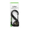Carabiner Clip, 3-1/2 in., Plastic, Black view 1