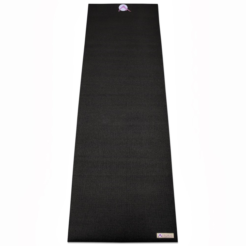 AURORAE Classic/Printed Extra Thick and Long Yoga Mat. Slip Free Rosin included