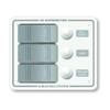 Blue Sea Systems 8274 3 Position Vertical Mount Water Resistant Panel White view 1