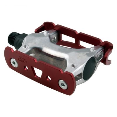Origin8 Pro Track Light Pedals, 9/16", Annodized Red