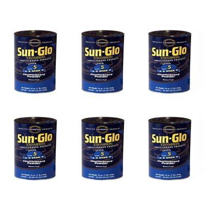 Six Pack Sun-Glo #5 Speed Shuffleboard Powder Wax