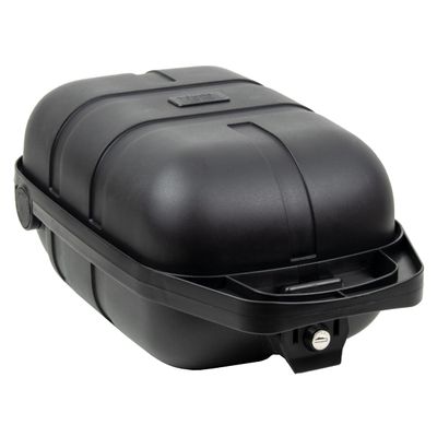 Pletscher Unisex's Hard Shell Case Pannier Rack Box, Black, 12 Litre