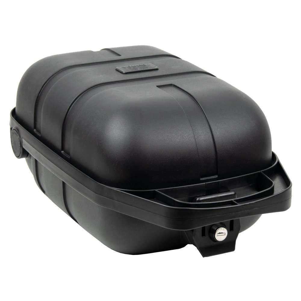 Pletscher Unisex's Hard Shell Case Pannier Rack Box, Black, 12 Litre