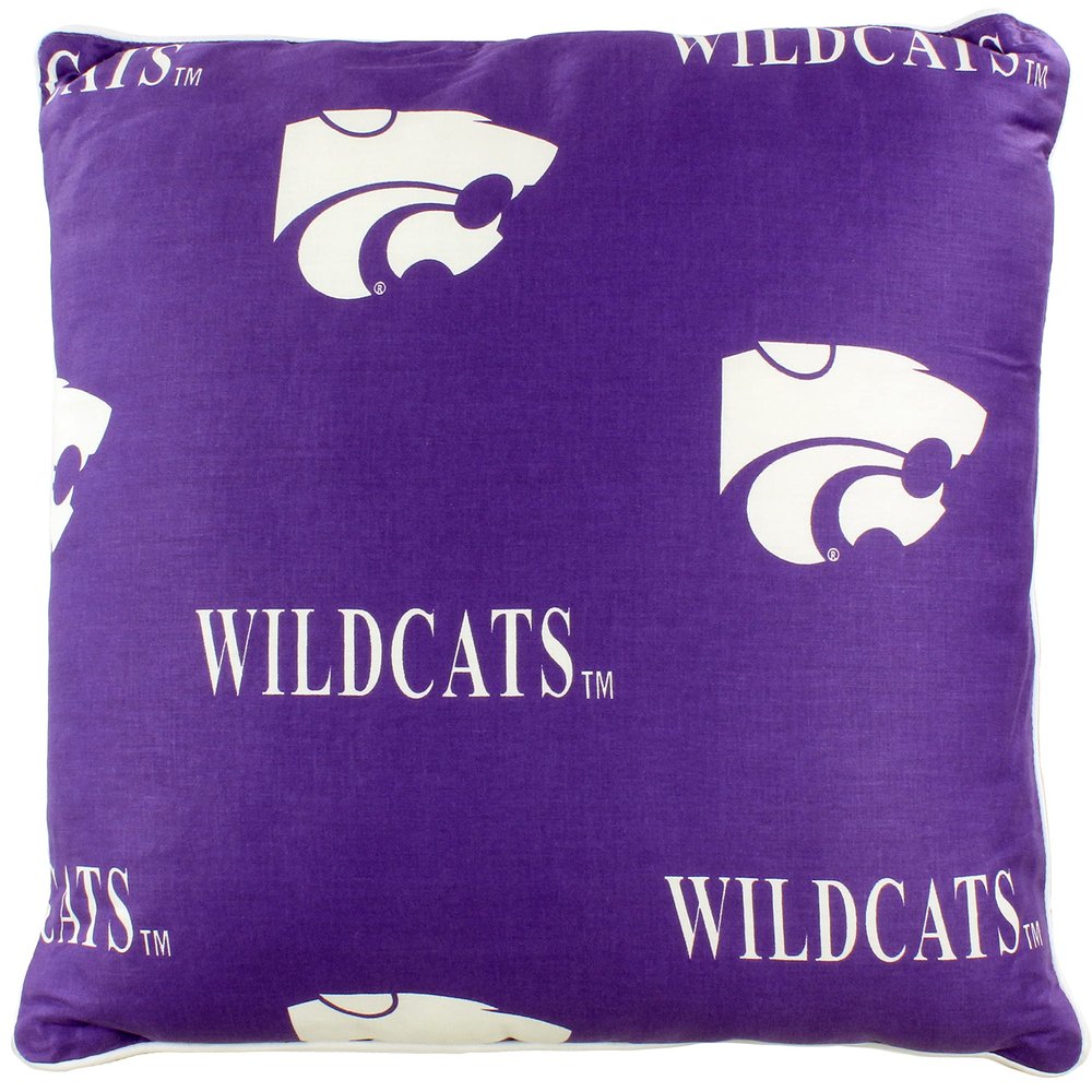 College Covers Everything Comfy Kansas State Wildcats 16" x 16" Decorative Pillow
