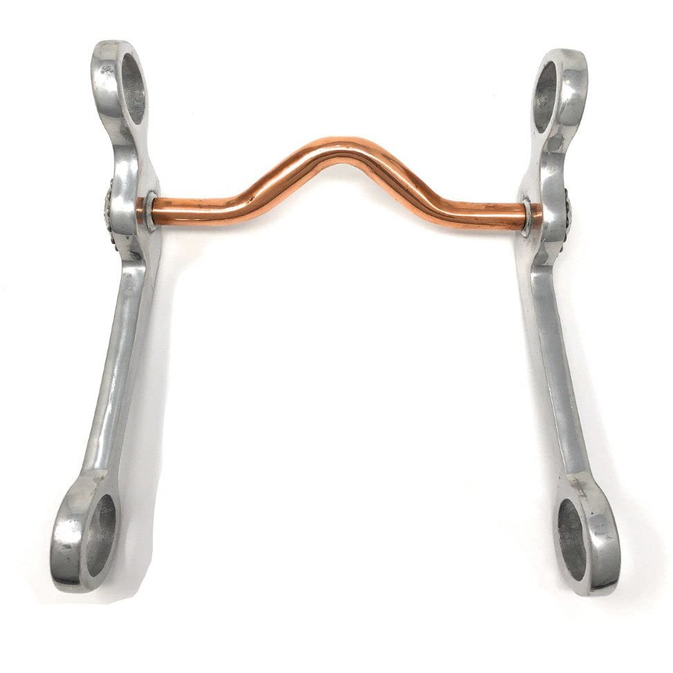 AJ Tack Copper Medium Port Grazing Bit