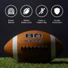 Baden QB Rubber Football | Molded Rubber Cover and Laces Holds up to Tough Conditions | Ideal for Backyard Play, Camps & Leagues | Brown | Official Size 9 view 4
