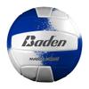 Baden | Match Point | Cushioned Synthetic Leather | Outdoor Recreation Backyard Volleyball + College Camp Ball | All Ages | Official Size 5 | Royal Blue/White view 1