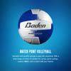Baden | Match Point | Cushioned Synthetic Leather | Outdoor Recreation Backyard Volleyball + College Camp Ball | All Ages | Official Size 5 | Royal Blue/White view 2