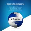 Baden | Match Point | Cushioned Synthetic Leather | Outdoor Recreation Backyard Volleyball + College Camp Ball | All Ages | Official Size 5 | Royal Blue/White view 3